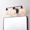 Jonathan Y Lydia 24" 3-Light Farmhouse Cottage Metal LED Vanity Light w/ Frosted Glass Shades, Oil Rubbed Bronze JYL7551C - alternate 10