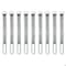 Grizzly Supply Cinch Strap, 8 in L, 0.75 in W, Hook and Loop Closure, Reusable, Gray, 9PK GS-HLCS8-Gray - alternate 1