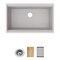 Elkay Quartz Classic 33" x 22" x 9-1/2" Single Bowl Undermount Workstation Sink 4pc Kit Greystone ELGRU13322WOGS0 - alternate 1