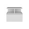 Homeroots 12" White Wood One Drawer Floating Nightstand 526151 - alternate 14