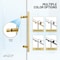 Anzzi 60in Reversible Frameless Sliding Deco-Glass Shower Door w/ Soft-Close System Brushed Gold Finish SD-AZ20-02BG - alternate 11