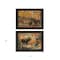 Homeroots Set Of Two Great Outdoors 4 Black Framed Print Wall Art, 2PK 407194 - alternate 4