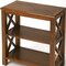 Homeroots 25" Brown Two Tier Standard Bookcase 389561 - alternate 6