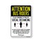 Signmission PSA, Bus Riders Practice Social Distancing, 14in X 10in Peel And Stick Wall Graphic, RD-1014-25374 OS-NS-RD-1014-25374 - alternate 1