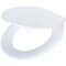 Home Impressions Round Closed Front White Wood Toilet Seat WMS-17-B-W - alternate 4