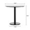 Flash Furniture 31.25" RD Tabletop, Seamless Surface Technology, White Faux Marble, 18" Black RND Table Height Base ST-RD31-WHMAR-TR18-GG - alternate 8