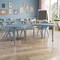 Flash Furniture 5 PC Plastic Activity Table and 4 Chairs Set, 10.5 in Seat Height-Dusty Blue YU-YCX-0043-2-MOON-TBL-DSTYBL-E-GG - alternate 1
