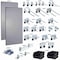 Triton Products 30 pc LocHook Assortment & Hanging Bin System W/ (2) 18" W x 36" H Gray Steel Square Hole Pegboards LB18-GKit - alternate 12