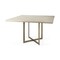 Homeroots Modern Square Wood and Gold Dining Table 397606 - alternate 7