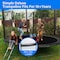 Simple Deluxe Recreational Trampoline with Enclosure Net - Outdoor Trampoline for Kids and Adults Family Happy Ti SOTRPLINEBLK12 - alternate 6