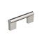 Amerock Versa 3 inch (76mm) Center-to-Center Polished Nickel Cabinet Pull, 25PK 25VMP55530PN - alternate 1