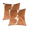 Homeroots Set of Two 18" Brown and White Cowhide Cowhide Throw Pillows, 2PK 544601 - alternate 7