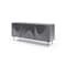 Homeroots 71in Dark Gray Wood Carved Abstract Sideboard With Three Doors 722662 - alternate 1