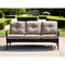 Homeroots 69" Beige Polyester Blend Settee With Black Legs 374050 - alternate 9