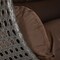 Leisuremod Charcoal Wicker Hanging 2 person Egg Swing Chair, Brown ESCCH-57BR - alternate 7