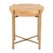 Homeroots 22" Natural and Gold Wood and Stainless Steel Round End Table 632660 - alternate 9