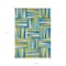 Homeroots 9' X 12' Teal Blue Green And Ivory Geometric Washable Indoor Outdoor Area Rug 598308 - alternate 9