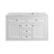 James Martin Vanities Chicago 48'' S Vanity, Glossy White, w/ Jasmine Pearl Silestone Top w/FreePower Wireless Charger 503-V48-GW-FEJP - alternate 1