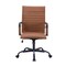 Leisuremod Harris High-Back Faux Leather Swivel Office Chair, Iron Frame HOTBL19LBRL - alternate 10