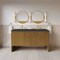 James Martin Vanities Hudson 60" Double Vanity, Honey Oak w/ 3 CM Charcoal Soapstone Silestone Top 435-V60D-HNO-3CSP - alternate 10
