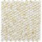 Apollo Tile Majeste 12.2inx12.2in Glossy White and Gold Glass Mosaic Wall and Floor Tile 10.34 sqft/case, 10PK APLAPN8806A - alternate 1