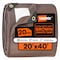 Tarpex Ultra Heavy Duty Tarp, 20 ft x 40 ft, 20 Mil, Brown/White, Polyethylene UHD-TA-2040 - alternate 1