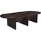 Boss Racetrack Race Track Conferenc Table, 10 ft., Mahoga, 29-1/2 in H, Laminated, Mocha N137-MOC - alternate 1