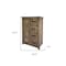 Homeroots 37" Brown Solid Wood Four Drawer Chest 524592 - alternate 6
