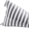 Homeroots 35" Gray And White Fabric Striped Bean Bag Cover 546268 - alternate 8