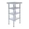 Amgood 18in D x 18in L Stainless Steel Table, Three Undershelves AMG WT-1818-3SH-Z - alternate 1