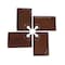 Picnic Time Family Of Brands Rectangle Wine Appetizer Plate Set of 4, Stained Parawood 875-04-505-000-0 - alternate 9