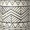 Homeroots 17" Cream and Charcoal Geometric Cylinder Ceramic Vase 397501 - alternate 6
