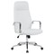 Leisuremod Flux Faux Leather Swivel Office Chair, Knee Tilt, Padded Support FO19WL - alternate 1