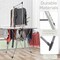 Home-Complete Clothes Drying Rack 2-Level Laundry Drying Rack with 24 Rails, Hanging Bar, 2 Adjustable Wings 82-CRAF16-PLTM - alternate 10