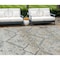 Homeroots 9' X 12' Beige Taupe And Tan Floral Washable Indoor Outdoor Area Rug 588862 - alternate 1