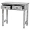 Bali & Pari Diata Coastal Black and White Mother of Pearl Capiz Shell 2-Drawer Console Table 252-13981-ZORO - alternate 10