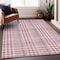 Homeroots 5' X 8' Blush Gray And Ivory Plaid Washable Indoor Outdoor Area Rug 601459 - alternate 9