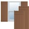 Ekena Millwork True Fit PVC, Four Board Joined Board-n-Batten Shutters, Burnt Toffee, 21 1/2W x 33H, PR TFP101BBF21X033BT - alternate 1