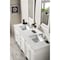 James Martin Vanities Brittany 72'' D Vanity, Bright White Vanity w/ Jasmine Pearl Silestone Top w/ Wireless Charger 655-V72-BW-FEJP - alternate 8
