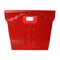 Flipside Corrugated Postal Storage Tote, 18-1/4 in L x 13-1/4 in W x 11-3/5 in H, Red, Plastic, 4 PK 40122 - alternate 8