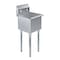 Amgood 18 in. x 18.5 in. Stainless Steel Utility  Sink With 15 in. x 15 in. x 13 in. Bowl AMG SINK S1C-UT-151513-NF-Z - alternate 1