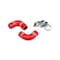 Hps Performance High Temp Reinforced Silicone Oil Cooler Coolant Elbow Hose Kit, Red,  57-2068-RED - alternate 1