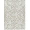 Homeroots 9' X 12' Ivory And Beige Damask Washable Indoor Outdoor Area Rug 614441 - alternate 8