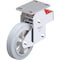 Blickle Rigid Plate Caster, Solid Rbr, 8", 1100 lb. BHF-ALEV 200K-16-SG - alternate 1