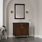 James Martin Vanities Kinnsden 36" Single Vanity, Sable Oak w/ 3 CM Charcoal Soapstone Silestone Top D680-V36-SBK-3CSP - alternate 10
