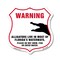 Signmission Alligator Warning Shield Sign Warning Al, 18 Inch X 18 Inch, Plastic Sign SHI-P-18-359 - alternate 1