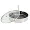 Oster Modessa 4.5 Quart Nonstick Triply Stainless Steel Saute Pan with Honeycomb Design in Silver 143060.02 - alternate 5