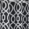 Homeroots 84" Jet Black Trellis Black Out Window Curtain Panel 473330 - alternate 4