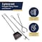 Kings County Tools 3PC Fireplace Tool Set Hand Forged Iron Fireplace Tools for Fireplaces, Fire Pits, or Woodstoves GW89A05-13 - alternate 9