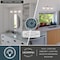 Vaxcel Eastgate 3-Light Satin Nickel Vanity Light with Frosted Opal Schoolhouse Globe Glass W0565 - alternate 9